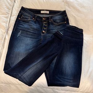 KanCan button fly hi rise denim